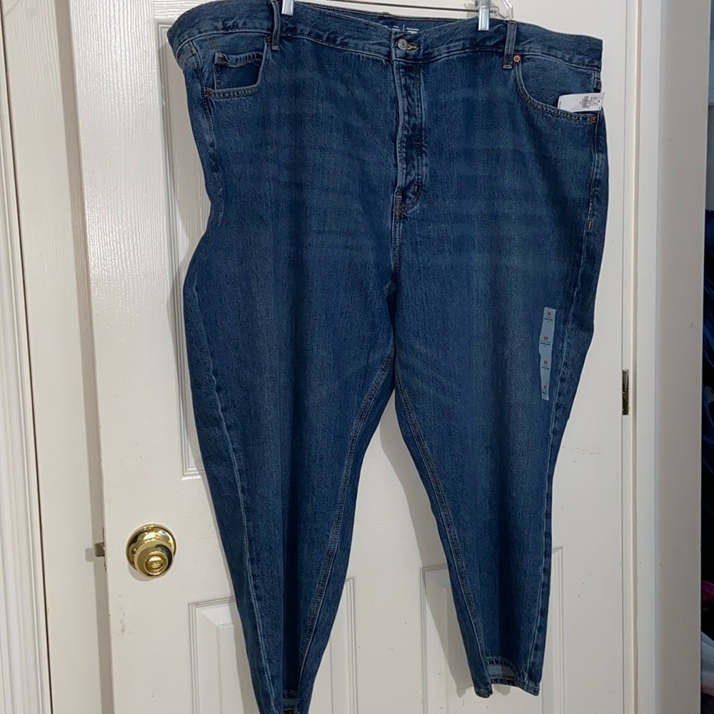 Old Navy Plus Size 26 Jeans Mid Rise Slouchy Taper